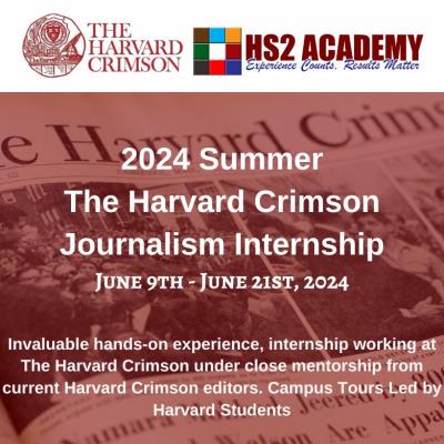 2024 Summer Harvard Crimson Internship