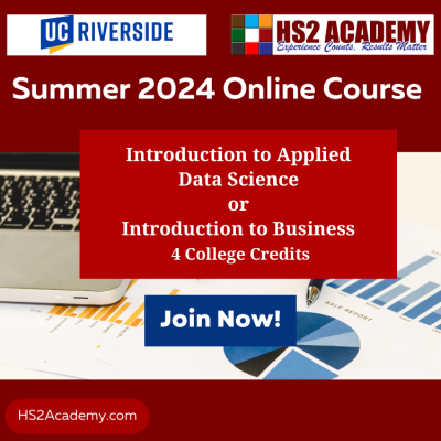 2024 UCR/HS2 Online Summer College Credit Courses