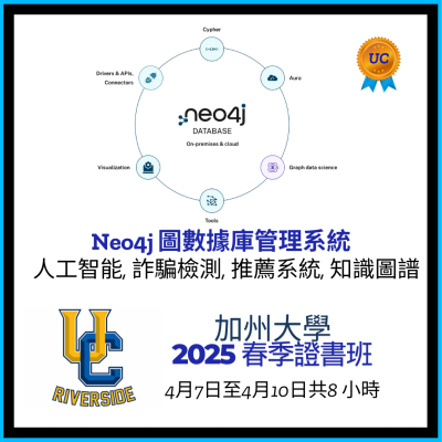2025春假加州大學証書項目 Neo4j: 掌握互聯數據的力量