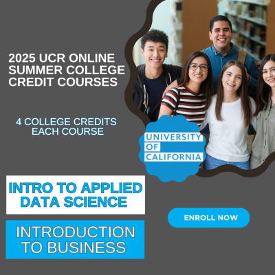 2025 UCR/HS2 Online Summer College Credit Courses
