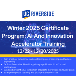 UCR Certificate 2025 Winter Program