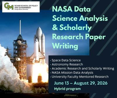 NASA Data Science Analysis and Scholarly Research Paper Writing Summer 2026 Young Scholars Program