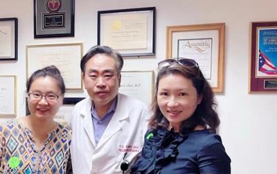 健合组织秘书长王宇女士会见世界范围内脑和脊柱肿瘤创新疗法的领导者--USC神经外科Tomas Chen教授