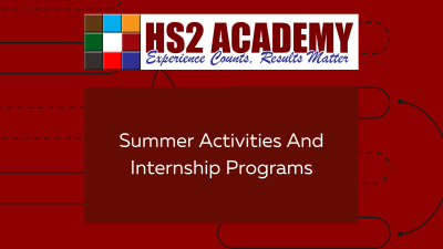 Summer Activities And Internship Programs