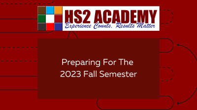 Preparing For The Upcoming Fall Semester: A Guide for High Achieving Juniors and Seniors