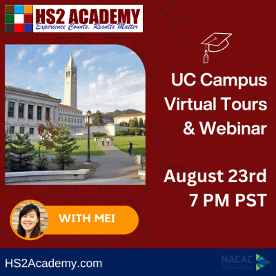 UC Campus Virtual Tours Webinar August 23rd, 2024 At 7 PM PST With Mei
