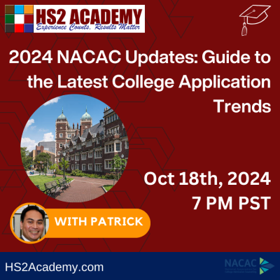 Latest College Admission Trends And News: Oct 18th Webinar With Patrick