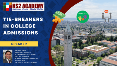 Webinar Series: Tie Breakers In College Admissions With Patrick