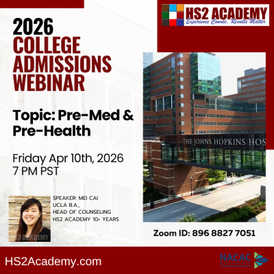 April Webinar Series: Pre-Med And Pre-Health With Mei